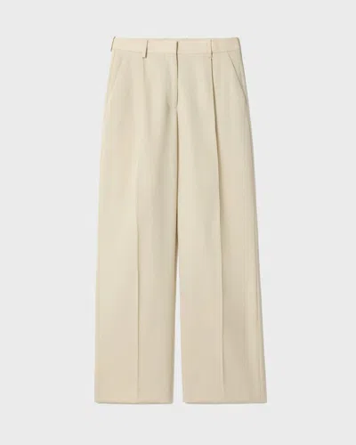 Dagmar Relaxed Wool Trouser In Cream