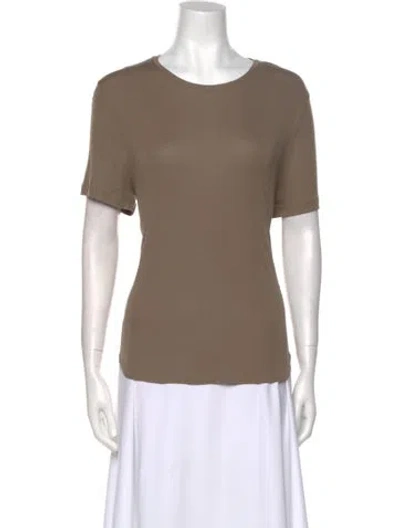 Pre-owned Dagmar Scoop Neck Short Sleeve T-shirt In Neutral