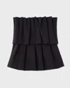 Dagmar Sculpted Tube Top In Black