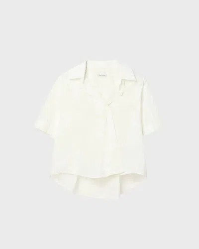 Dagmar Shirt Shorts Sleeve Cotton In White