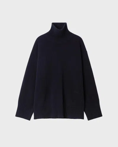 Dagmar Soft Wool Turtleneck In Navy