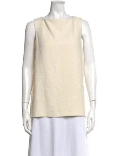 Pre-owned Dagmar Square Neckline Sleeveless Top In Neutral