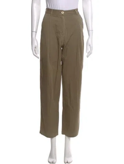 Pre-owned Dagmar Straight Leg Pants In Green