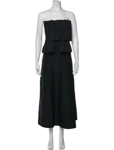 Pre-owned Dagmar Strapless Long Dress W/ Tags In Black
