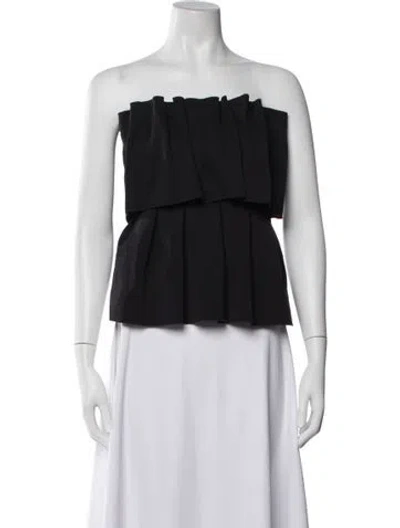 Pre-owned Dagmar Strapless Top In Black
