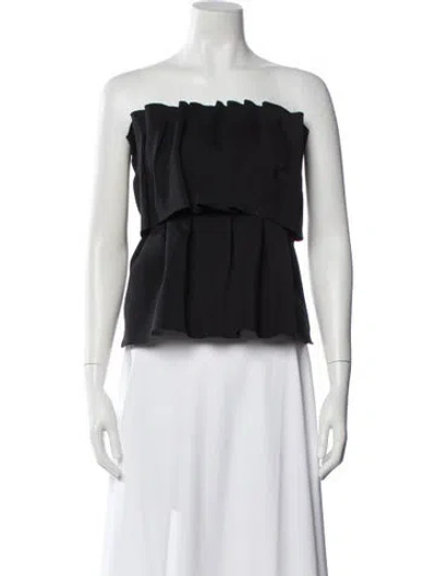Pre-owned Dagmar Strapless Top In Blue
