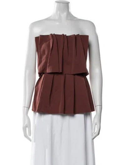 Pre-owned Dagmar Strapless Top In Neutral