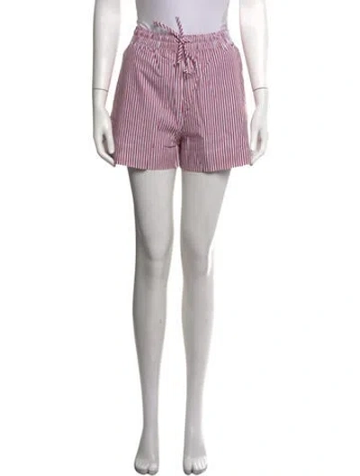 Pre-owned Dagmar Striped Mini Shorts W/ Tags In Black