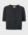 Dagmar Top Brushed Cardigan In Black