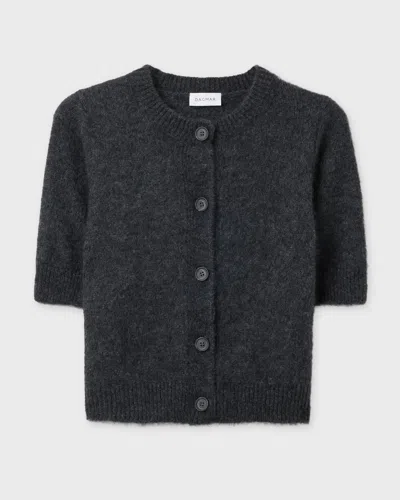 Dagmar Top Brushed Cardigan In Black