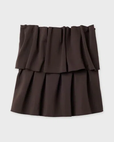 Dagmar Top Sculpted Tube In Brown