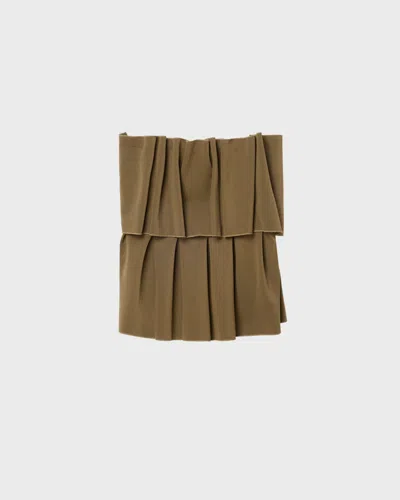 Dagmar Top Sculpted Tube In Brown