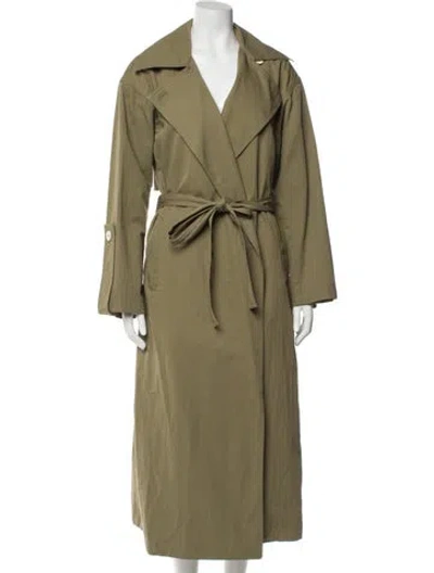 Pre-owned Dagmar Trench Coat In Green
