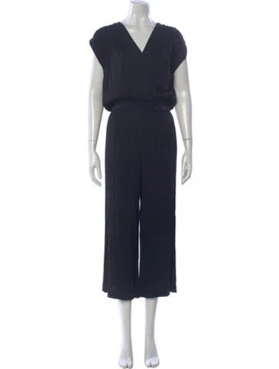 Pre-owned Dagmar V-neck Jumpsuit In Blue