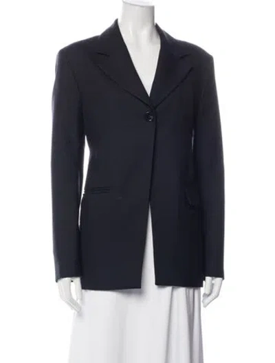Pre-owned Dagmar Wool Blazer In Blue