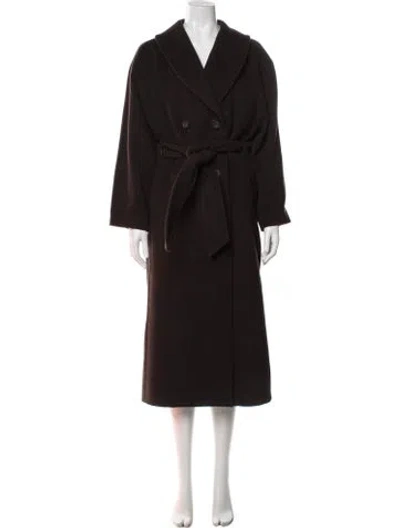Pre-owned Dagmar Wool Coat In Brown