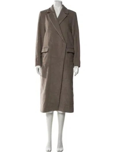 Pre-owned Dagmar Wool Coat In Brown