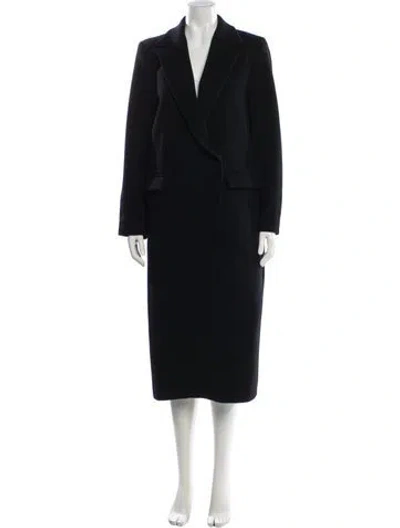 Pre-owned Dagmar Wool Faux Fur Coat In Black