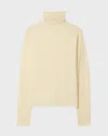 Dagmar Wool Jersey Rollneck In Cream