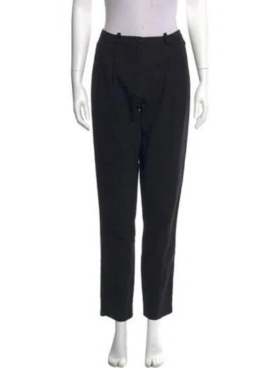Pre-owned Dagmar Wool Straight Leg Pants In Black