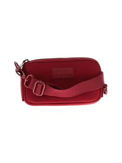 Pre-owned Dagne Dover Belt Bag In Burgundy
