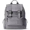 Dagne Dover Brooklyn Flap Top Backpack In Ash Grey