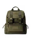 Dagne Dover Brooklyn Flap Top Backpack, Dark Moss In Green