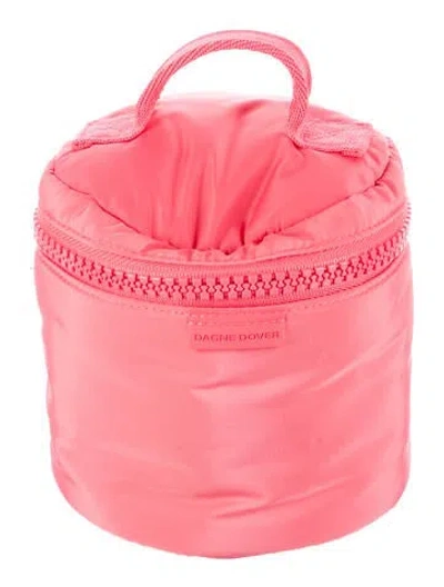 Pre-owned Dagne Dover Bucket Cosmetic Bag In Pink
