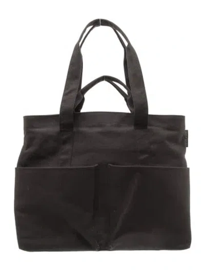 Pre-owned Dagne Dover Canvas Tote In Black