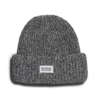 Dagne Dover Chunky Knit Beanie In Onyx Marble In Gray