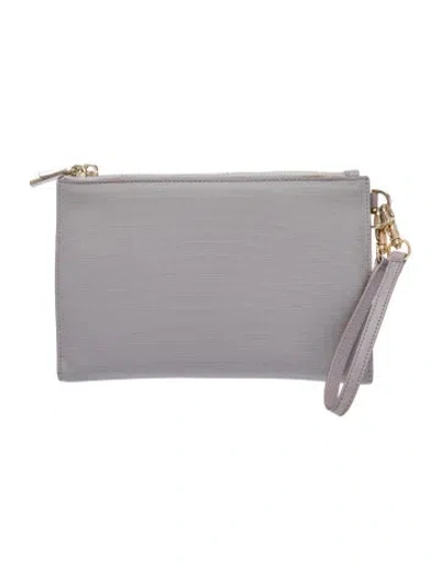 Pre-owned Dagne Dover Clutch In Neutral