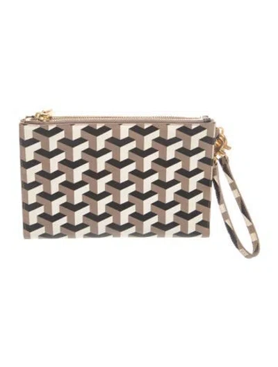 Pre-owned Dagne Dover Clutch In Neutral
