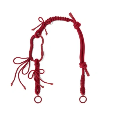 Dagne Dover Corded Adjustable Crossbody Strap In Spice