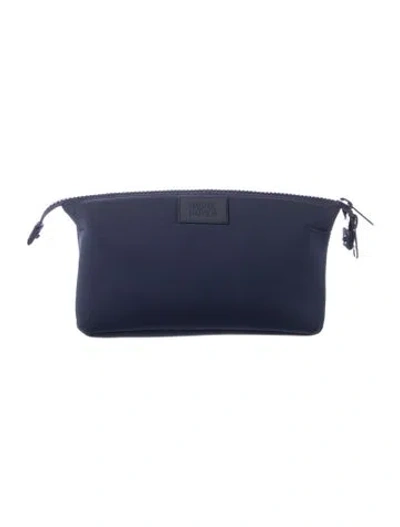 Pre-owned Dagne Dover Cosmetic Bag In Blue
