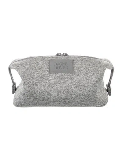 Pre-owned Dagne Dover Cosmetic Bag In Gray