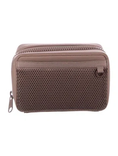 Pre-owned Dagne Dover Cosmetic Bags In Brown