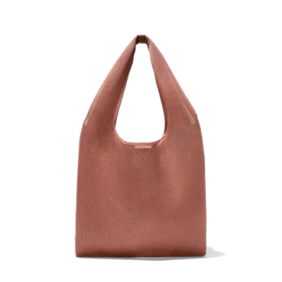 Dagne Dover Dash Grocery Tote In Warm Dust Air Mesh In Green