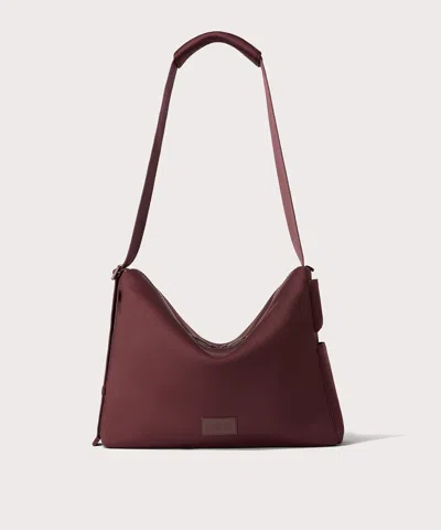Dagne Dover Enzo Messenger Bag In Burgundy