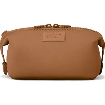 Dagne Dover Hunter Small Neoprene Toiletry Bag In Brown