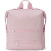 Dagne Dover Indi Large Water Resistant Scuba Knit Diaper Backpack In Pink
