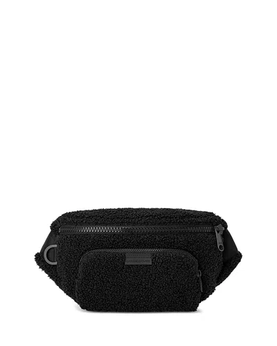 Dagne Dover Jax Faux Shearling Fanny Pack In Red