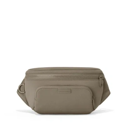 Dagne Dover Jax Large Fanny Pack In Khaki In Gray