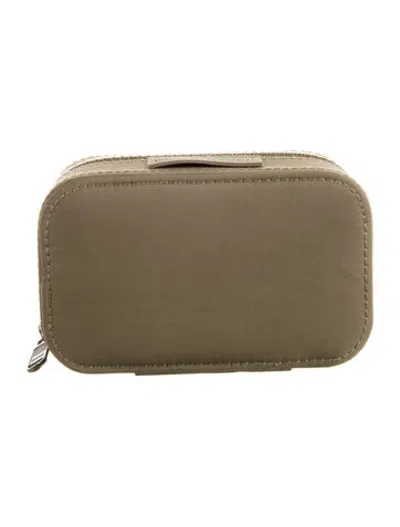 Pre-owned Dagne Dover Jewelry Travel Case In Green