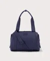 Dagne Dover Medium Landon Neoprene Carryall Duffle Bag In Blue