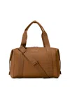 Dagne Dover Landon Extra Large Neoprene Carryall In Brown
