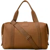 Dagne Dover Landon Extra Large Neoprene Carryall In Brown