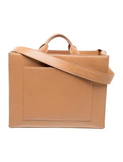 Pre-owned Dagne Dover Leather Crossbody Bag In Brown