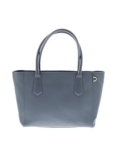 Pre-owned Dagne Dover Leather Shoulder Bag In Blue