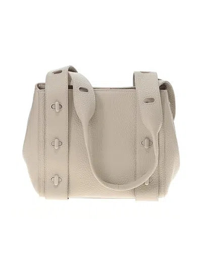 Pre-owned Dagne Dover Leather Shoulder Bag In Brown