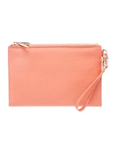 Pre-owned Dagne Dover Leather Shoulder Bag In Pink